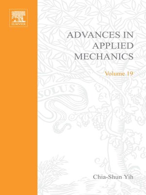 cover image of Advances in Applied Mechanics